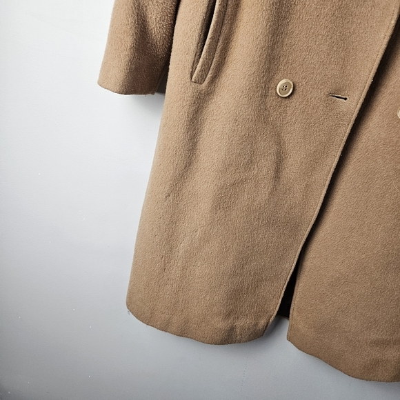 International Scene Cashmere Wool Blend Long Coat Vintage Made in Hungary 11/12 - Picture 9 of 15